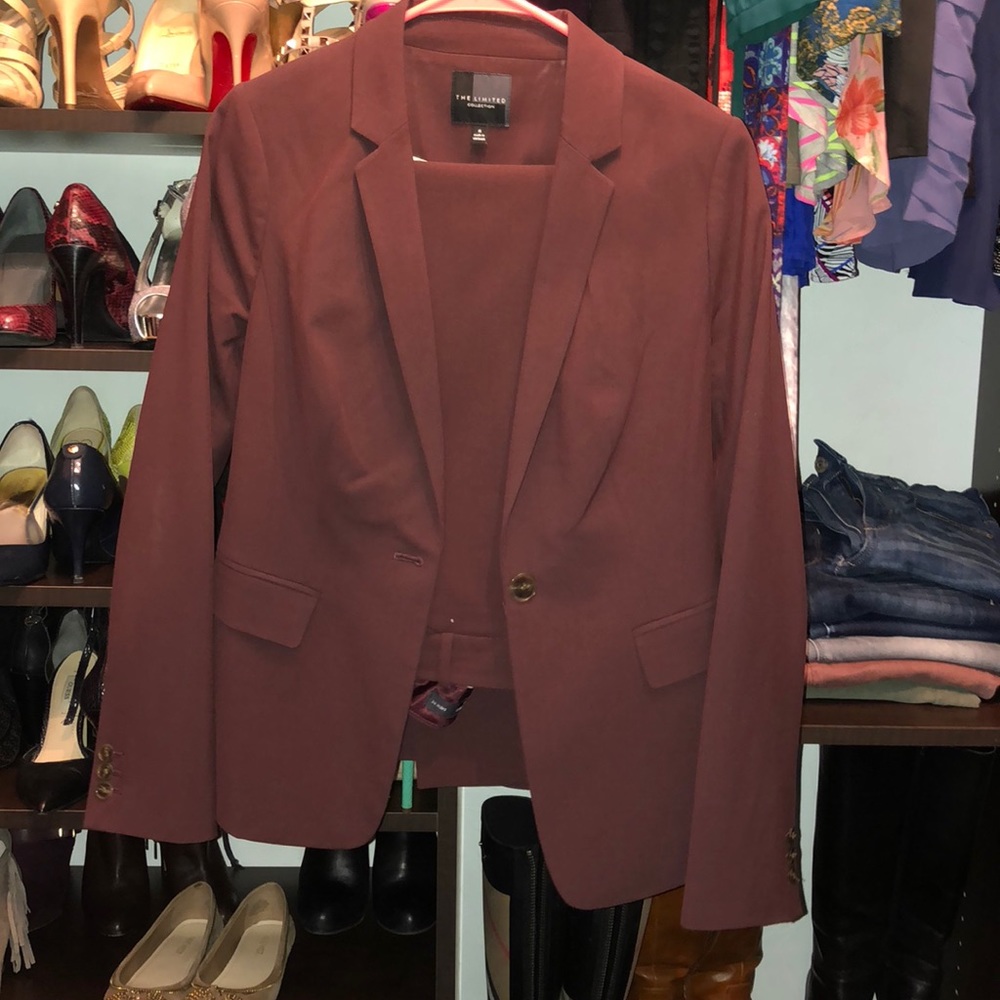 The Limited burgandy/wine Suit set